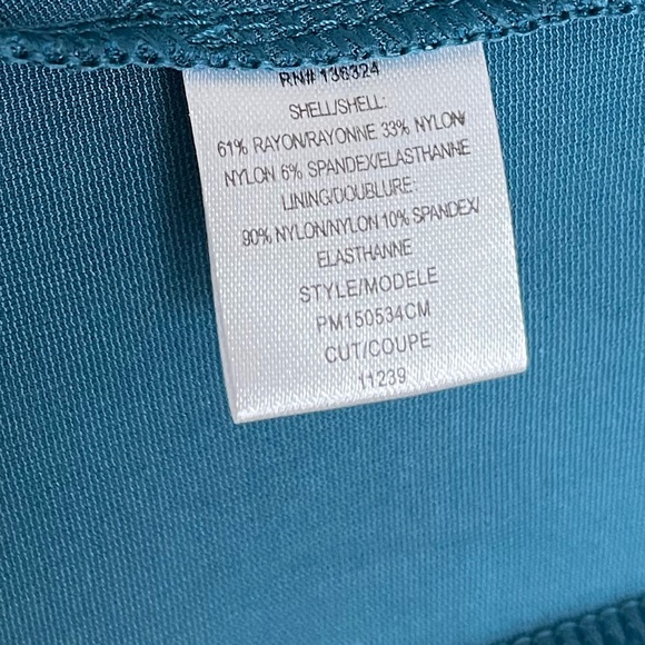 Halston Heritage Mesh Pointe Flare Dress Dark Cadmium Size Small - Picture 8 of 8